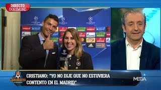 Entrevista en EXCLUSIVA con Cristiano Ronaldo en 'El Chiringuito' tras la VICTORIA en Dortmund