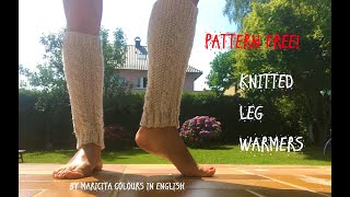 Knitting Leg warmers Pattern "Cable stitch"  by Maricita Colours in English