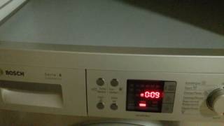 Lavadora Bosch Serie 6. Martilleo con lavadora vacía. Washing Machine Bosch Eco Silence Drive.