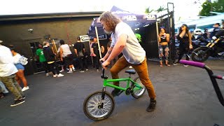 STEVIE CHURCHILL vs 50lbs BMX BIKE