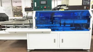 hotmelt glue sealing machine automatic high speed snack boxes carton sealer マシンのホットメルト接着剤をシールボックス