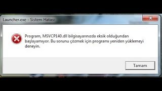 Pubg Lite msvcp140.dll Hatası, Pubg Lite msvcp140.dll Hatası Çözümü