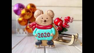 Имбирный пряник на новый год мыши 2020 своими руками. Мастер-класс