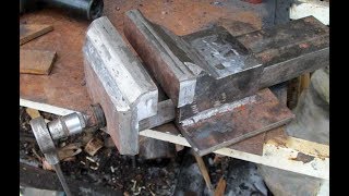 homemade vise или тиски своими руками Берегите глаза- сварочные работы.