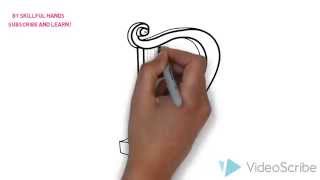 How to Draw a harp / Как нарисовать арфу
