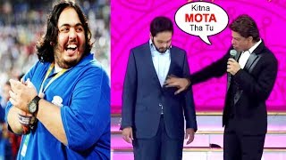 OMG ! Jio King Anant Ambani's In$ulting Reply To Shahrukh Khan Making FUN Of Him | Mukesh Ambani Son