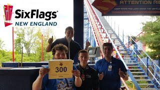Six Flags New England 8/10/19 | My 300th Ride on Superman!!!