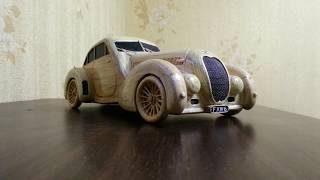 Машина из спичек / Автомобиль Из Спичек /  BENTLEY ИЗ СПИЧЕК