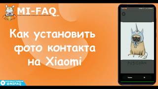 Самый быстрый способ как установить фото контакта на Xiaomi