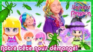DES POUX à l'ÉCOLE Pinypon, AU SECOURS! ?️? Les PETITES SORCIÈRES Pinypon fabriquent des POTIONS
