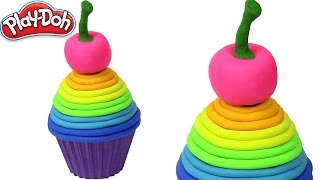 Giant Cupcake Play Doh Rainbow Minnie Mouse Cupcakes Play Doh Juguetes Castle Toys
