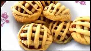 Banana tartelettes (mini tarts) Recipe without moulds or rolling pin needed