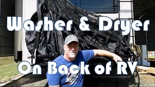 RV Modification:  Washer and Dryer on the Back!