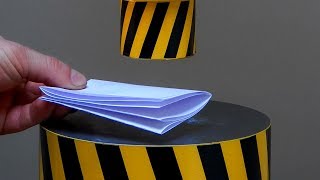 СКОЛЬКО РАЗ МОЖНО СЛОЖИТЬ ЛИСТ БУМАГИ ГИДРАВЛИЧЕСКИМ ПРЕССОМ
