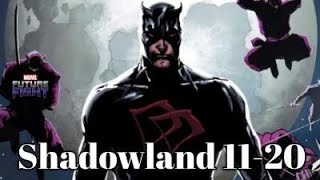 Shadowland continues 11-20, Marvel future fight