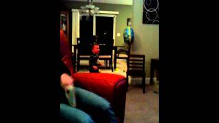 Toddler Watching Geico Commercial