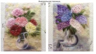 Флис для валяния. Декорирование флисами войлочной поверхности при валянии.
