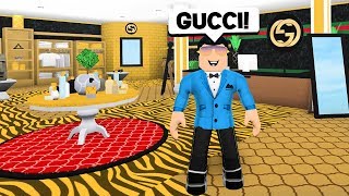 MAKING MY OWN GUCCI STORE in BLOXBURG!! (Roblox)