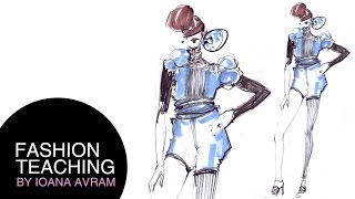 Easy fashion design drawing