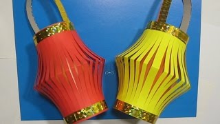 Новогодние Украшения Декор  за 5 минут Фонарики из Бумаги Игрушки Украшения Поделки на Новый год