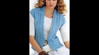 Вязаные женские жилеты и безрукавки - 2019 / Knitted women's jackets and vests