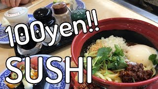 #10【4K】Japanese Awesome 100yen conveyor belt sushi  and Ramen