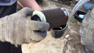 Разрезаем масляный фильтр MAHLE OC-42. МТЗ-892.2 Наработка 244 моточаса