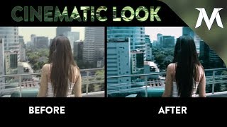 CINEMATIC LOOK | How to achieve a Film Look |Make your footage look Cinematic FAST! FILMORA Tutorial