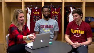 Allie Clifton goes live with Cavs players Cedi Osman & Jeff Green
