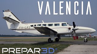 Prepar3D - Carenado F406 Caravan II  - Landing at Valencia - TrackIR