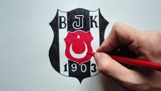 Beşiktaş Vodafone_Besiktas logosu nasil cizilir (Ehedov Elnur) How to draw Besiktas J.K Logo