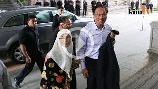 Liwat II: Anwar tiba di Istana Kehakiman