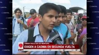 Simpatizantes de Cadima tomaron la facultad de la UAGRM en Montero
