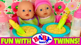 ?Baby Born Twins Evening Routine & Bath! My Little Baby Born Twins Are Reunited!