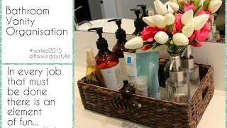 Bathroom Vanity Declutter + Organization & Styling Tips