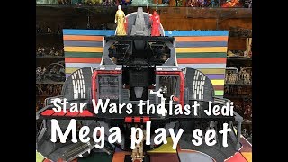 Star Wars The Last Jedi Mega Play Set with Snoke and Praetorian Guard action figures review