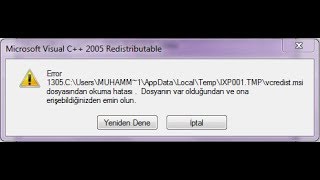 LegueOfLegends Microsoft Visual C++ 2005 SP1 Redistributable Package hatası Çözüm!