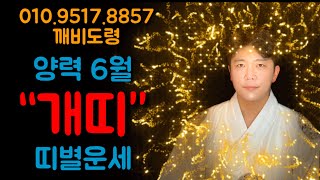 [깨비도령][6월][개띠운세] 연애운 들어온 26살 갑술생부터 금전, 인간관계 회복이 되는74살 병술생 분들까지~!!