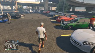GTA 5 Online (Xbox One) | Street Car Meet | Banshee, Cruising, Sewer Drags, & More