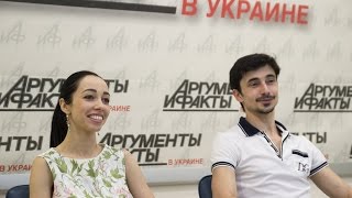 Александр Стоянов и Екатерина Кухар в гостях у АиФ.ua