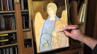 Dipingere l'icona di un Angelo: 6.0 - Colori di fondo (campiture)