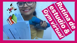Mi RUTINA de ESTUDIO* para los EXÁMENES* I Rutina de GYM VIRTUAL* (Psicología)