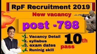 RPF Constable recruitment 2018-19 || Railway RPF vacancy 2018 -19 | RpF vacancy