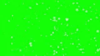 Летящие снежинки на хромакее #1: новогодние футажи