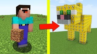 НУБ ПРОТИВ КОТ ИЗ ЛАКИ БЛОКОВ В МАЙНКРАФТ НУБИК И ТРОЛЛИНГ ЛОВУШКА MINECRAFT Мультик