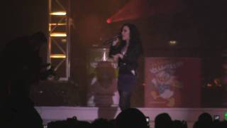 Demi Lovato and Joe Jonas sing "This Is Me" live in Epcot at Walt Disney World