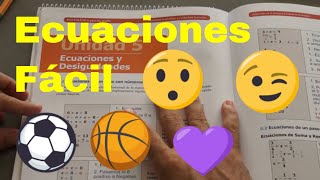 Matemática Básica - Ecuaciones lineales - 6to Grado primaria.