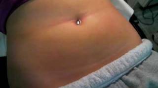 navel cleaning and piercing
