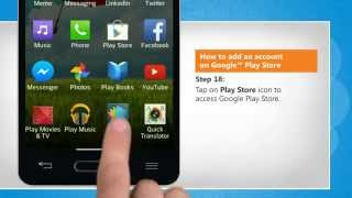 How to add an account on Google™ Play Store on LG L9