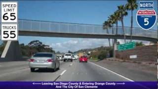 I-5 North (CA), Orange County South & Central, Exit 72 - Exit 103B